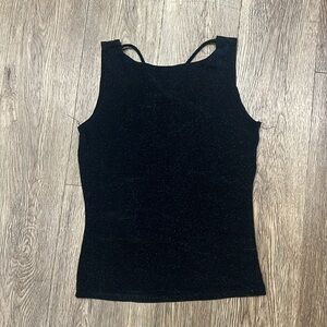 A. Byer Black sparkle tank top, women’s size Medium